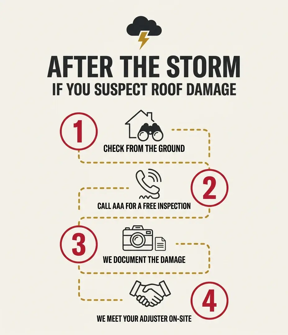 What to do after a storm if you suspect roof damage